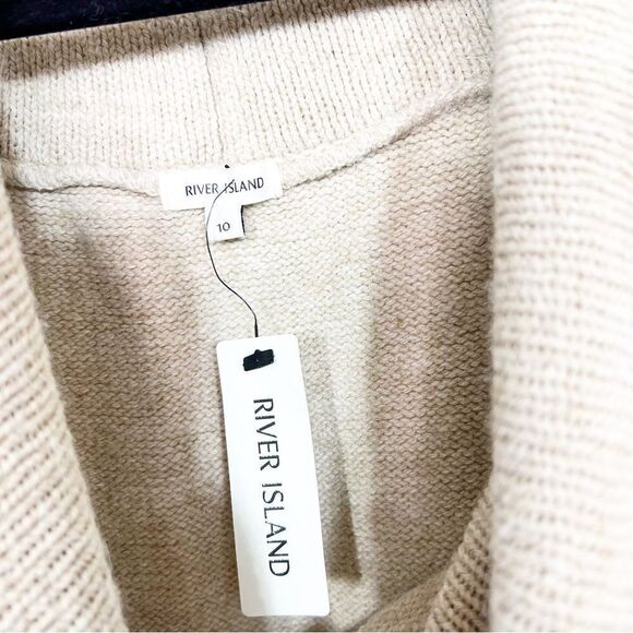 River Island Sweater Dress Tan Size 10 New - Picture 2 of 8